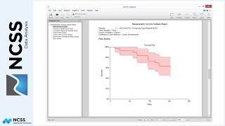 KaplanMeier Survival Curves in NCSS [upl. by Esorbma]