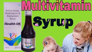 Health Ok Syrup  Amino acids multivitamin amp antioxidant Syrup Uses  BenefitsDoses in Hindi [upl. by Nauqed263]