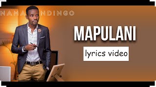 Namadingo  Mapulani lyrics video 720P HD [upl. by Ecnadnak112]