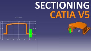 Sectioning in CATIA V5  Export section grid to section and more [upl. by Kaz212]