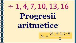 IX Progresii aritmetice 1  proprietati formule  Materaro [upl. by Mitchel139]