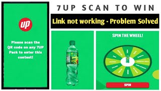 7up website Problem solved  7up scan and win [upl. by Arodoet842]