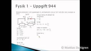 Fysik 1 Uppgift 944 [upl. by Landrum]