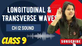 Longitudinal and Transverse Waves  Chapter 12  Sound  Class 9 Science [upl. by Giovanna703]