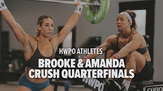 Brooke Wells and Amanda Barnhart Crush Quarterfinals [upl. by Oiralih]