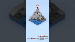 LEGO Brick Cube  Micro Medieval Castle Build a Tiny Fortress in Miniature 🏰🧱✨ [upl. by Drofnas795]