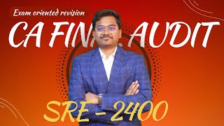 SRE 2400 Revision for CA Final Audit New syllabus  Auditing standards Standard on Review Engageme [upl. by Redan859]