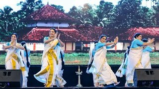 Kaithozham Krishna  thiruvathira dance  Ajman Malayali [upl. by Orianna]