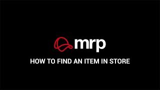 How to find an item instore  The MRP App [upl. by Reich578]