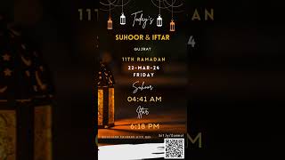 Ramadan Calendar 2024 Ramazan Sehr o Iftar Ramadan Timings Ramazan Muslim Roza Sehri Iftari calendar [upl. by Telfore601]