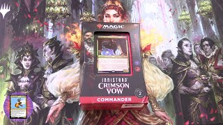 Innistrad Crimson Vow Commander Deck Vampiric Bloodline Unboxed [upl. by Pennebaker564]