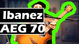 Guitarist Reviews Ibanez AEG 70 Acoustic Electric Guitar Review [upl. by Lillywhite]