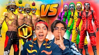 ESCUADRA de SOY SUCO🍍VS LA ESCUADRA CRIMINAL👹 PVP en FREE FIRE [upl. by Ydaf]