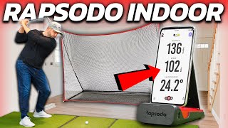 RAPSODO Mobile Launch Monitor Indoor Review  NET MODE [upl. by Enilrahc739]