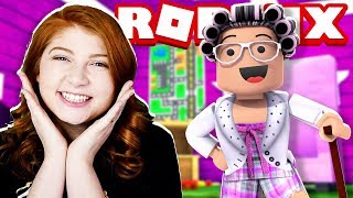 BECOMING A ROBLOX GRANNY WITH MY SISTER Fashion Famous [upl. by Zachar108]