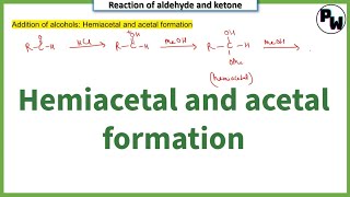 Hemiacetal and acetal  reaction of aldehyde with alcohol  Himanshu Sir [upl. by Werd]