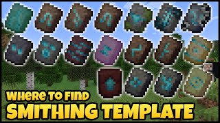 Where To Find SMITHING TEMPLATE In MINECRAFT [upl. by Thacher]