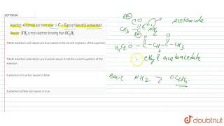 Assertion Acetamide has more polargt C  0 group than ethyl acetoacetate [upl. by Zosema]