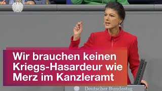 Wir brauchen keinen KriegsHasardeur wie Merz im Kanzleramt [upl. by Eisele384]