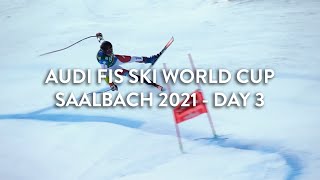 AUDI FIS Ski World Cup Saalbach 2021  Day 3 [upl. by Hcelemile]