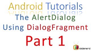 134 Android Alert DIalog With Text Part 1 [upl. by Analat]