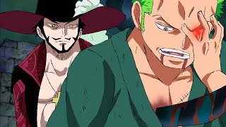 Zoro Explains How Mihawk Cut His Eye During Training  One Piece [upl. by Neala]