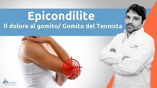 Epicondilite  Cosa è il dolore al gomito chiamato anche quotGomito del Tennistaquot [upl. by Aranaj]