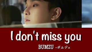 《日本語カナルビ歌詞》I dont miss you그리워 안 해くりうぉ あん へ 《BUMZUケ･ボムジュ》 [upl. by Topper]