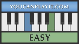 Ponchielli  Dance of the Hours Easy Piano Tutorial [upl. by Rissa]