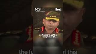 Bangladesh Army chief WakerUzZaman on former Prime Minister Sheikh Hasinas resignation [upl. by Lagiba722]