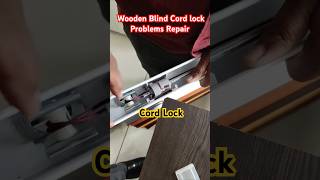 Wooden Blind Cord Lock Repair wooden home ytshorts reels aluminium yt  Shree Shyam Blinds [upl. by Kimmie]