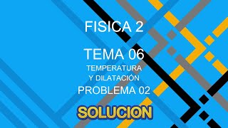 Temperatura y Dilatación  Problema 02 [upl. by Ellary]