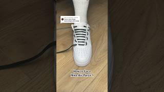 How to Lace Nike Air Force 1 🥶😮‍💨 [upl. by Good737]