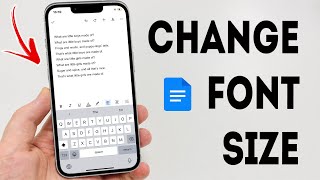 How To Change Font Size On Google Docs Mobile  Full Guide [upl. by Jobina245]