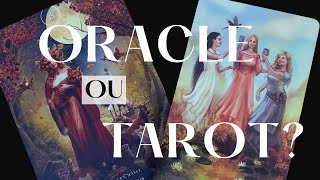 DIFFÉRENCE entre TAROT et ORACLE  Débuter avec les CARTES [upl. by Annahsat]