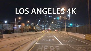 Los Angeles 4K  Night Drive [upl. by Enileuqaj]