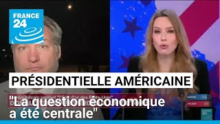 Présidentielle américaine  quotla question économique a été centralequot • FRANCE 24 [upl. by Dougall]