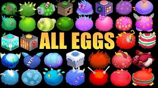 All Colored EGGS  MSM My singing monsters [upl. by Otxis]