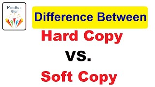 Difference Between Hard Copy amp Soft Copy  Computer Topic pardhaighar [upl. by Hailahk]