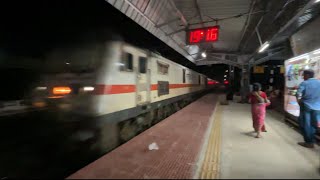 SER derailment effect route diverted 12809 Mumbai MailWAP4 Garib Rath attacks BLAE at 130 Kmph [upl. by Sinegra]