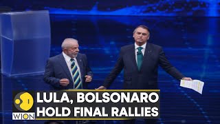 Who will be Brazils next President Lula and Bolsonaro hold final rallies  Latest News  WION [upl. by Freemon]