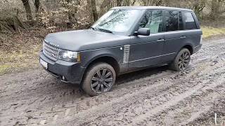 Range Rover L322 44 V8 Performance in Forest Mud Offroad 4x4 [upl. by Nylrahc]