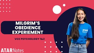 Milgrams Obedience Experiment  VCE Psychology 1amp2 [upl. by Leafar]