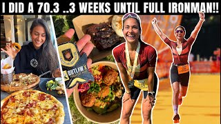 Race vlog  3 weeks out till my first full distance IRONMAN [upl. by Ahsikam]