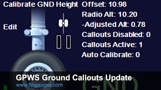 GPWS Ground Callouts Update  SaitekLogitech Flight Information Panel amp SPADneXt Complete Edition [upl. by Doubler]