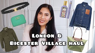 London amp Bicester Village Haul Loewe Celine Prada and More [upl. by Notxarb]