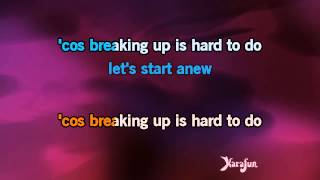 Karaoke Breaking Up Is Hard To Do Renee Olstead [upl. by Job]