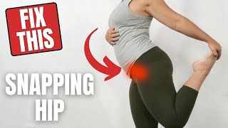 SIMPLE Stretch to Reduce Dancers Hip Quickly Snapping Hip Syndrome [upl. by Rastus]