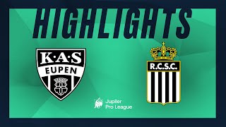 KAS Eupen – Sporting Charleroi hoogtepunten [upl. by Sidell901]