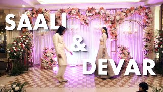 Devar and Saali Dance Performance  Ghagra Maahi Ve Kajra Re  dance bollywood wedding [upl. by Dulcle]